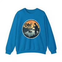 Oh Bite Me Fishing Crewneck Sweatshirt for Comfort and Style - Ocean State Styles