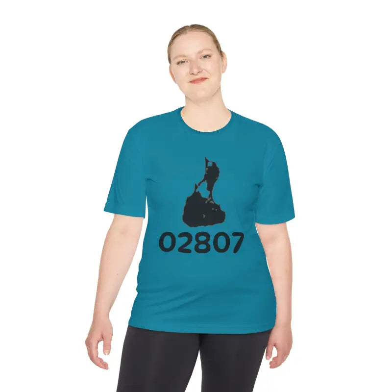 Olive Green Teal And Beige Unisex Moisture Wicking T Shirts - Ocean State Styles