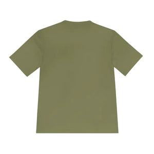 Olive Green Teal And Beige Unisex Moisture Wicking T Shirts - Ocean State Styles