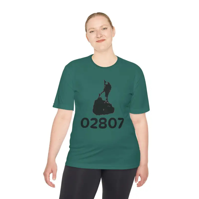 Olive Green Teal And Beige Unisex Moisture Wicking T Shirts - Ocean State Styles