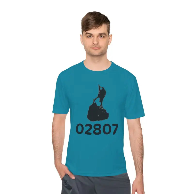 Olive Green Teal And Beige Unisex Moisture Wicking T Shirts - Ocean State Styles