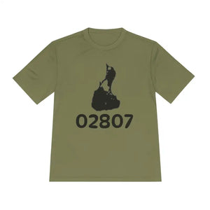 Olive Green Teal And Beige Unisex Moisture Wicking T Shirts - Ocean State Styles