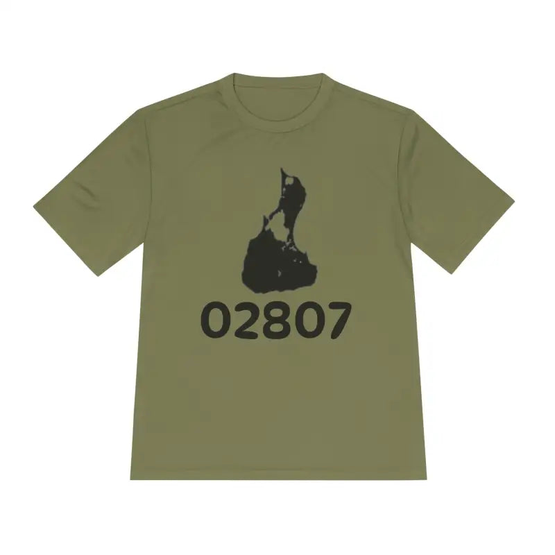 Olive Green Teal And Beige Unisex Moisture Wicking T Shirts - Ocean State Styles