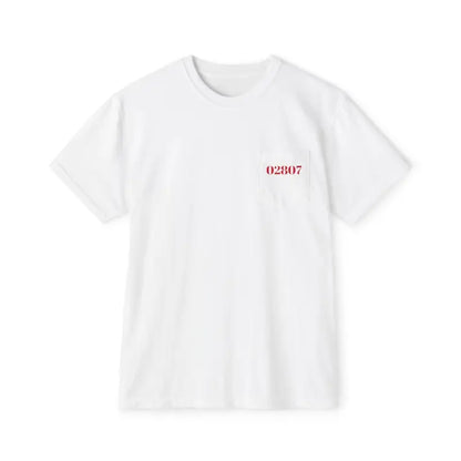 White t-shirt with red numbers from the Patriotic Unisex T-Shirt Collection