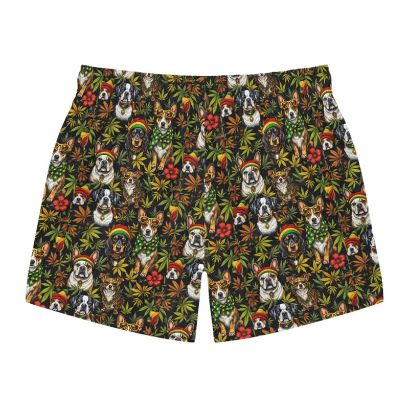 Patterned Boxer Shorts and Colorful Dog Print Swim Trunks for Dog Lovers - Ocean State Styles
