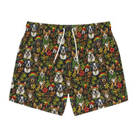 Patterned Boxer Shorts and Colorful Dog Print Swim Trunks for Dog Lovers - Ocean State Styles
