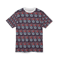 Patterned Short Sleeved Ugly Christmas Tee for Holiday Fun - Ocean State Styles