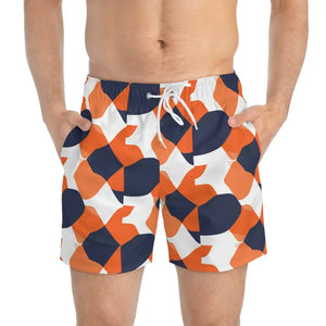 Colorful Geometric Swim Trunks for Summer Fun and Beach Days - Ocean State Styles