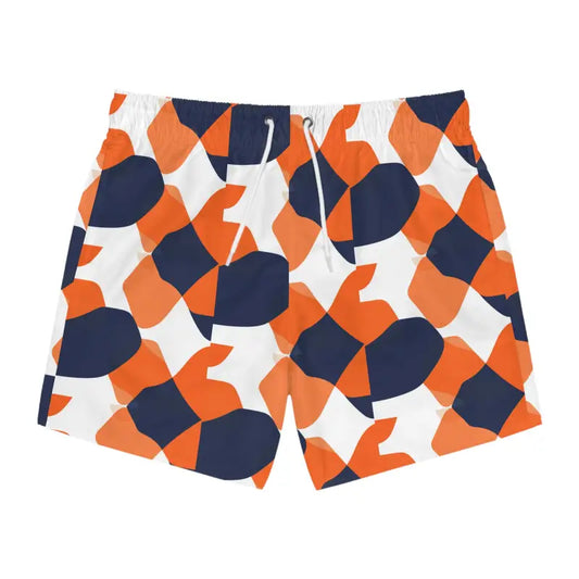 Colorful Geometric Swim Trunks for Summer Fun and Beach Days - Ocean State Styles