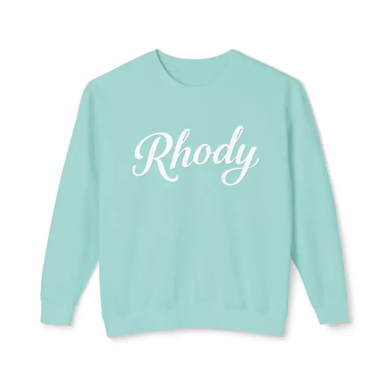 Peach Mint And Lavender Unisex Lightweight Crewneck Sweatshirts With White Script - Ocean State Styles
