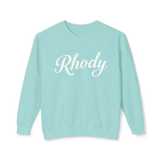 Peach Mint And Lavender Unisex Lightweight Crewneck Sweatshirts With White Script - Ocean State Styles