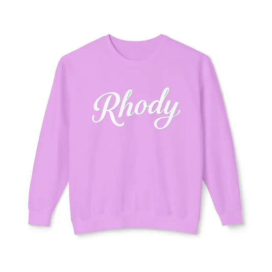 Peach Mint And Lavender Unisex Lightweight Crewneck Sweatshirts With White Script - Ocean State Styles