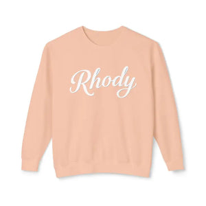 Peach Mint And Lavender Unisex Lightweight Crewneck Sweatshirts With White Script - Ocean State Styles
