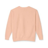 Peach Mint And Lavender Unisex Lightweight Crewneck Sweatshirts With White Script - Ocean State Styles