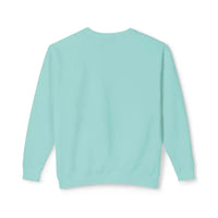 Peach Mint And Lavender Unisex Lightweight Crewneck Sweatshirts With White Script - Ocean State Styles