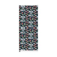 Peck The Halls Christmas Wrapping Paper With Chicken Pattern - Ocean State Styles