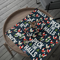 Peck The Halls Christmas Wrapping Paper With Chicken Pattern - Ocean State Styles