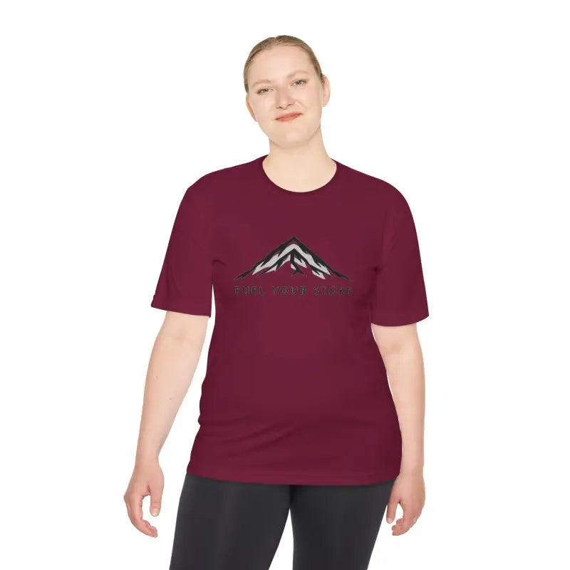 Performance Mountain Graphic T Shirt for Active Lifestyles Moisture Wicking Unisex Tee - Ocean State Styles