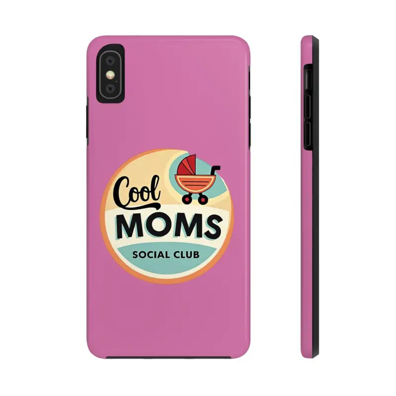 Pink iPhone 16 Tough Phone Case with Cool Moms Design - Ocean State Styles