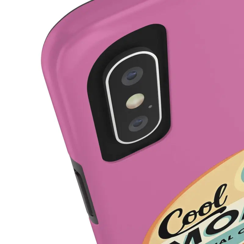 Pink iPhone 16 Tough Phone Case with Cool Moms Design - Ocean State Styles