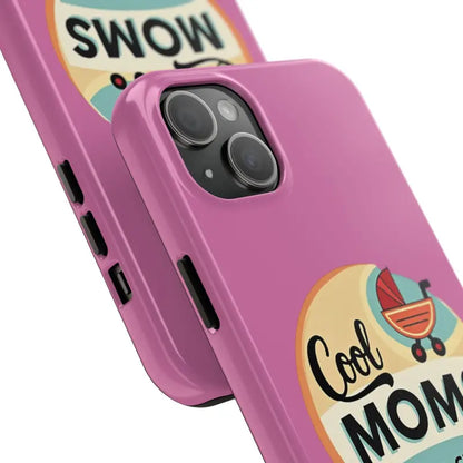 Pink Phone Case with Cool Moms Social Club Design for stylish protection and personalization