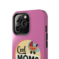 Pink Phone Case with Cool Moms Social Club Design - Ocean State Styles