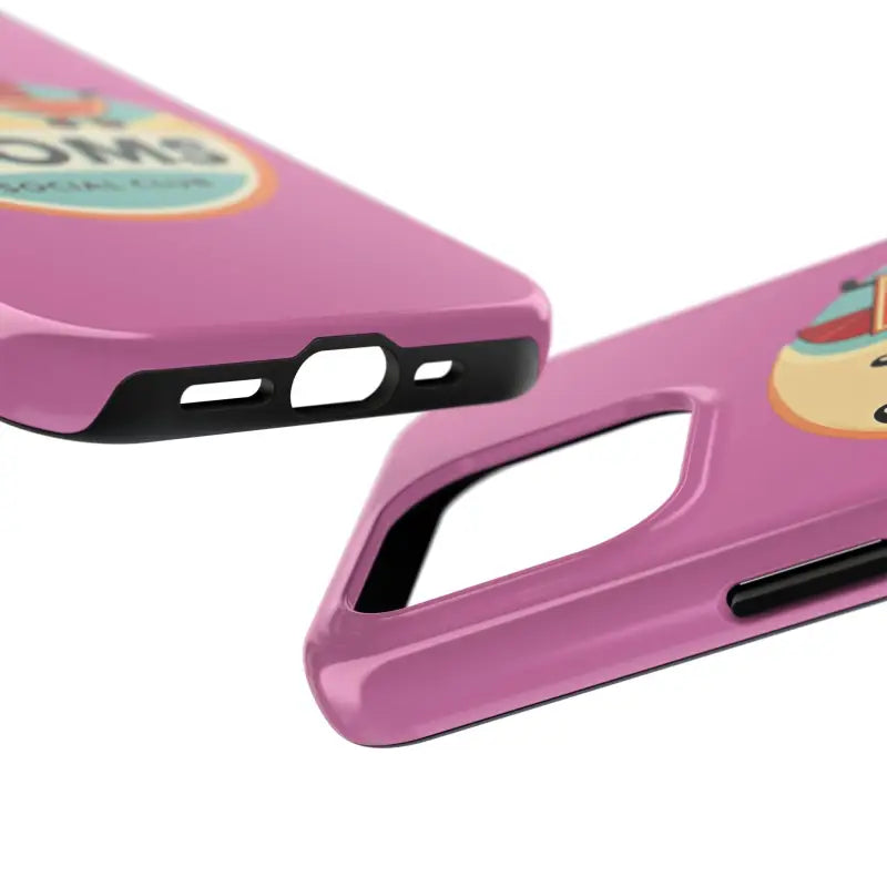 Pink Phone Case with Cool Moms Social Club Design - Ocean State Styles