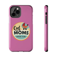 Pink Phone Case with Cool Moms Social Club Design - Ocean State Styles