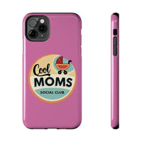 Pink Phone Case with Cool Moms Social Club Design - Ocean State Styles