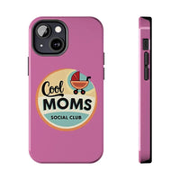 Pink Phone Case with Cool Moms Social Club Design - Ocean State Styles