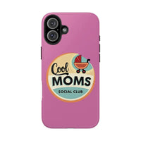 Pink Phone Case with Cool Moms Social Club Design - Ocean State Styles
