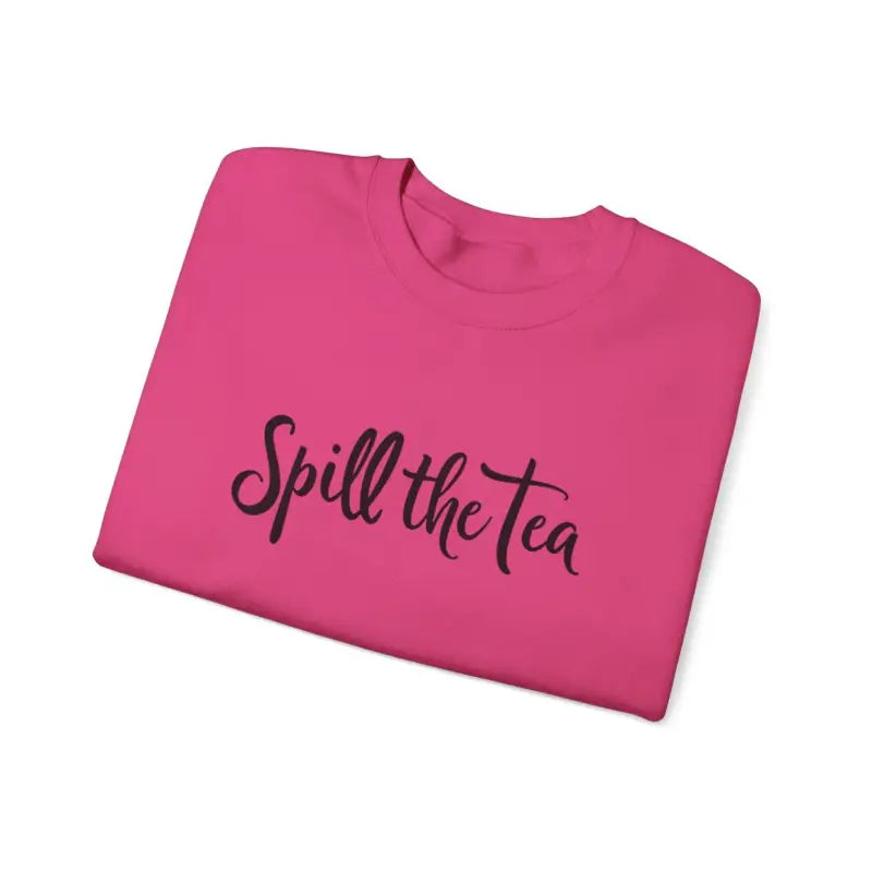 Folded pink t-shirt from the Pink Spill The Tea Apparel Collection