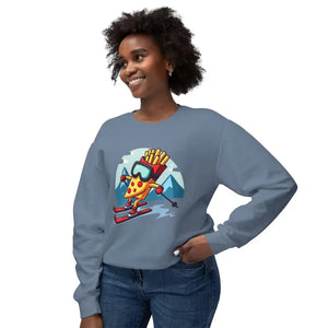 Pizza And French Fry Skiing Graphic Sweatshirts Unisex Comfort - Ocean State Styles