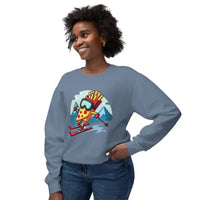Pizza And French Fry Skiing Graphic Sweatshirts Unisex Comfort - Ocean State Styles