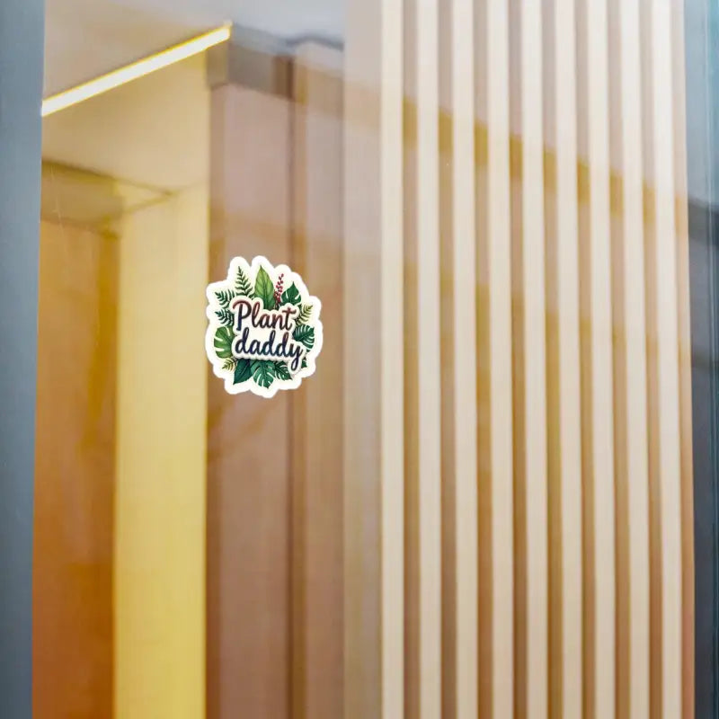 Plant Daddy Foliage Sticker featuring a playful plant-themed design for enthusiasts