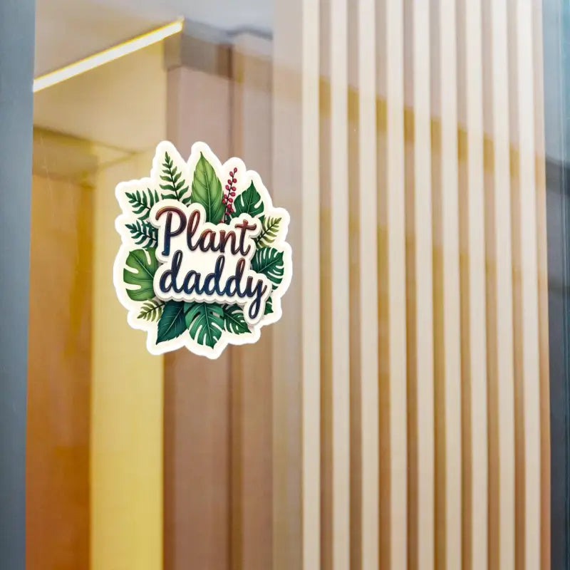 Plant Daddy Foliage Sticker showcasing a stylish plant-themed design for enthusiasts