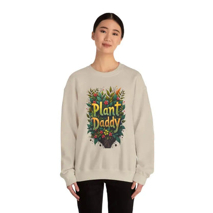 Beige Plant Daddy Jungle Sweatshirt featuring a stylish Plant Daddy design
