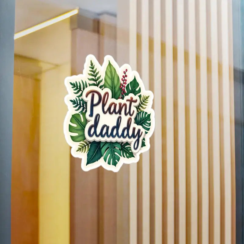 Plant Daddy Vinyl Foliage Sticker featuring botanical illustrations and vibrant design