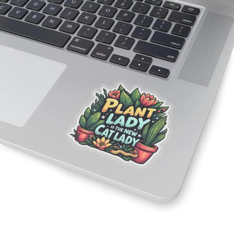 Plant Lady Is The New Cat Lady Sticker featuring a fun and colorful design