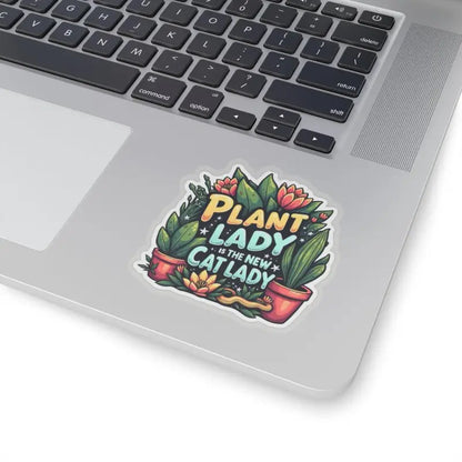 Plant Lady Is The New Cat Lady Sticker featuring a fun and colorful design