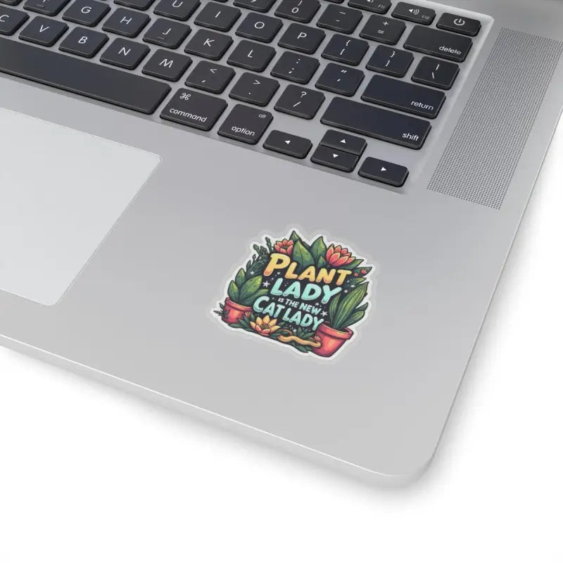 Plant Lady Is The New Cat Lady Sticker featuring a charming plant-themed design