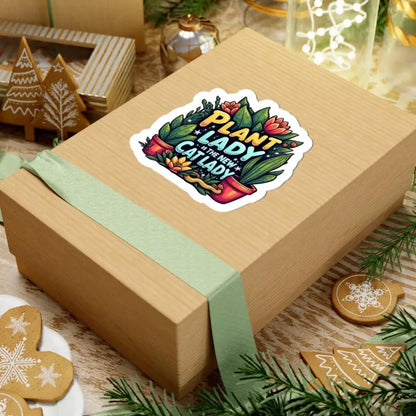 Gift box featuring Plant Lady Is The New Cat Lady Sticker for a unique gift option
