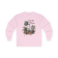 Plant Lover Long Sleeve Tee I Just Wet My Planties Fun - Ocean State Styles