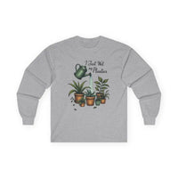 Plant Lover Long Sleeve Tee I Just Wet My Planties Fun - Ocean State Styles