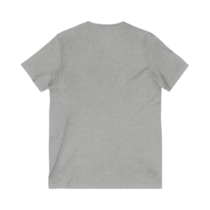 Gray V-neck T-shirt from Plant Mama showcasing a stylish and comfortable design