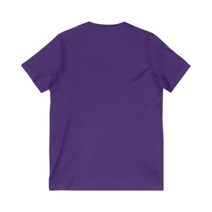 Purple V-neck t-shirt from the Plant Mama collection showcasing casual style