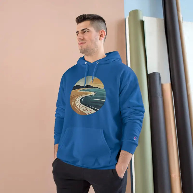 Private Beach Club Coastal Hoodie for Ultimate Comfort by Champion - Ocean State Styles