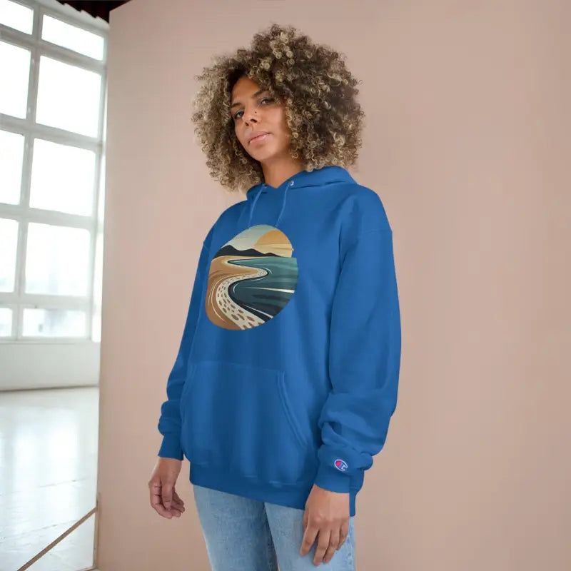 Private Beach Club Coastal Hoodie for Ultimate Comfort by Champion - Ocean State Styles