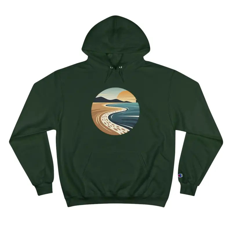 Private Beach Club Coastal Hoodie for Ultimate Comfort by Champion - Ocean State Styles