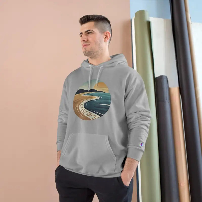 Private Beach Club Coastal Hoodie for Ultimate Comfort by Champion - Ocean State Styles